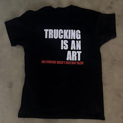 AOT I “Trucking is An Art” Tee (BLK/WHT/RED)