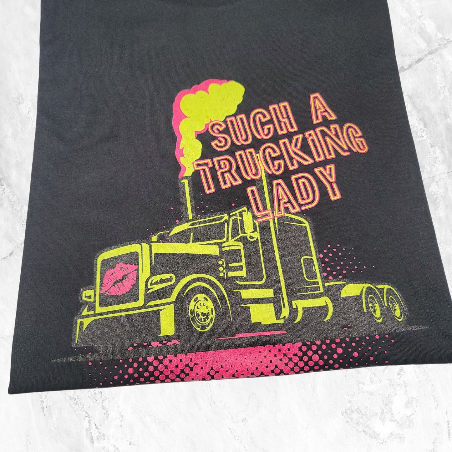 “NEON SMOKE” Such A Trucking Lady Tee